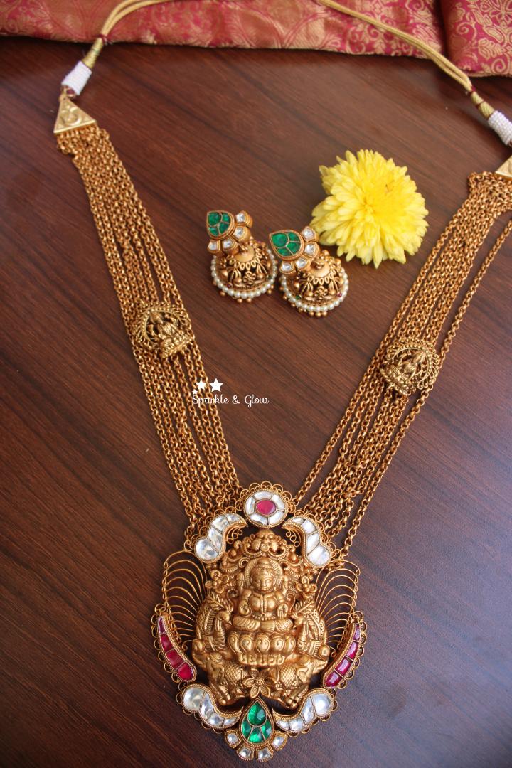 Unique and Exquisite Nagas haram with kudan stones