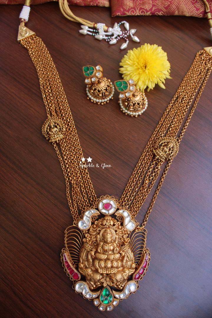 Unique and Exquisite Nagas haram with kudan stones