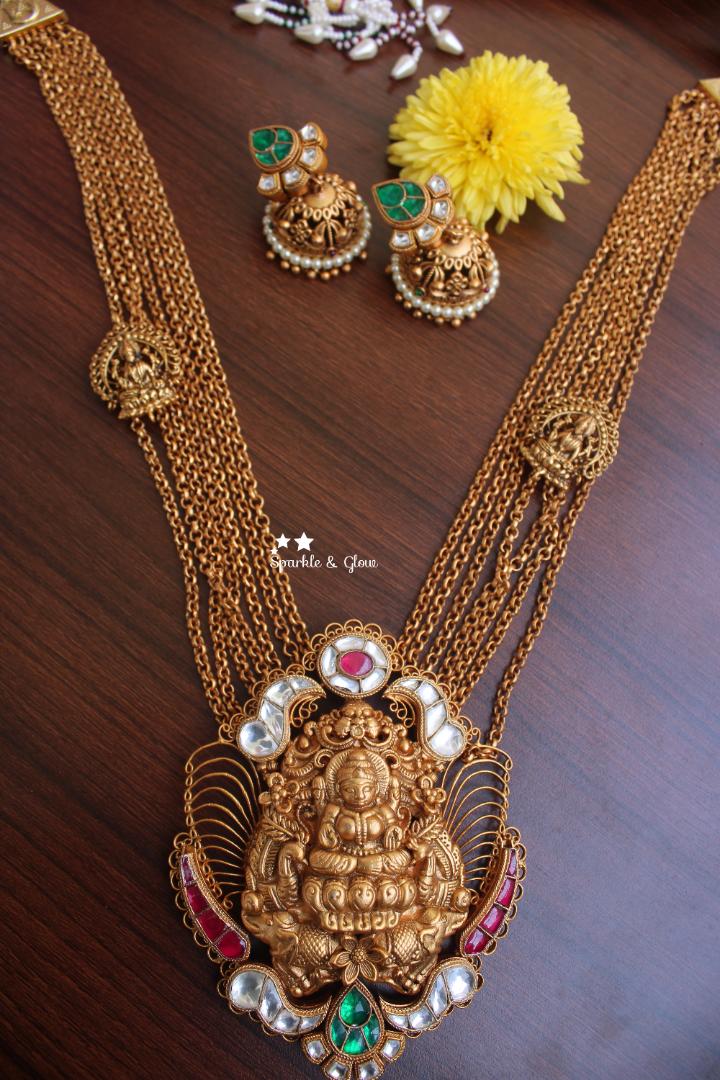 Unique and Exquisite Nagas haram with kudan stones