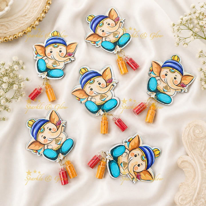 Divine Ganesh Kumkum Holders for Festive Return Gifts