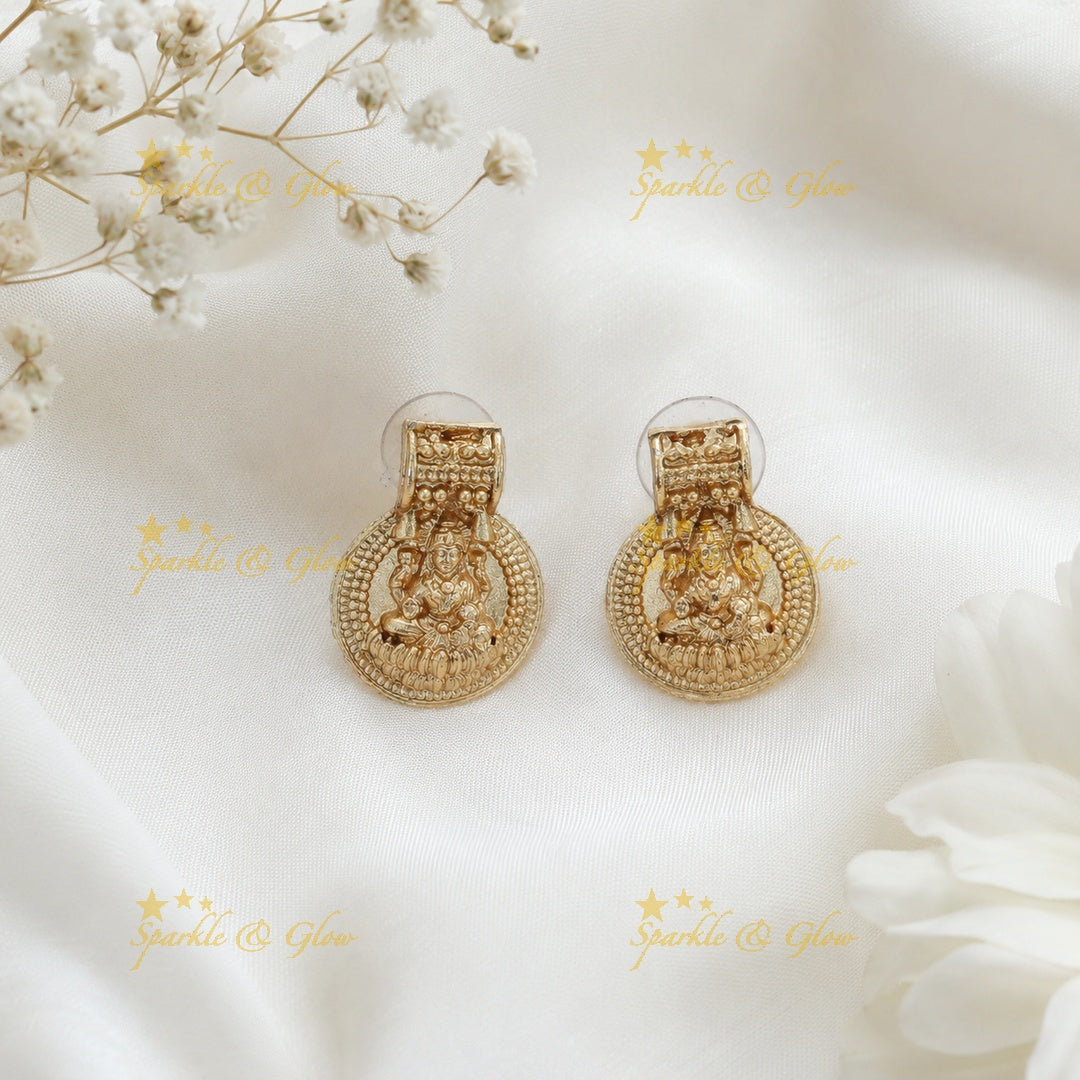 Gold Temple Necklace Set | Bridal & Festive Jewelry