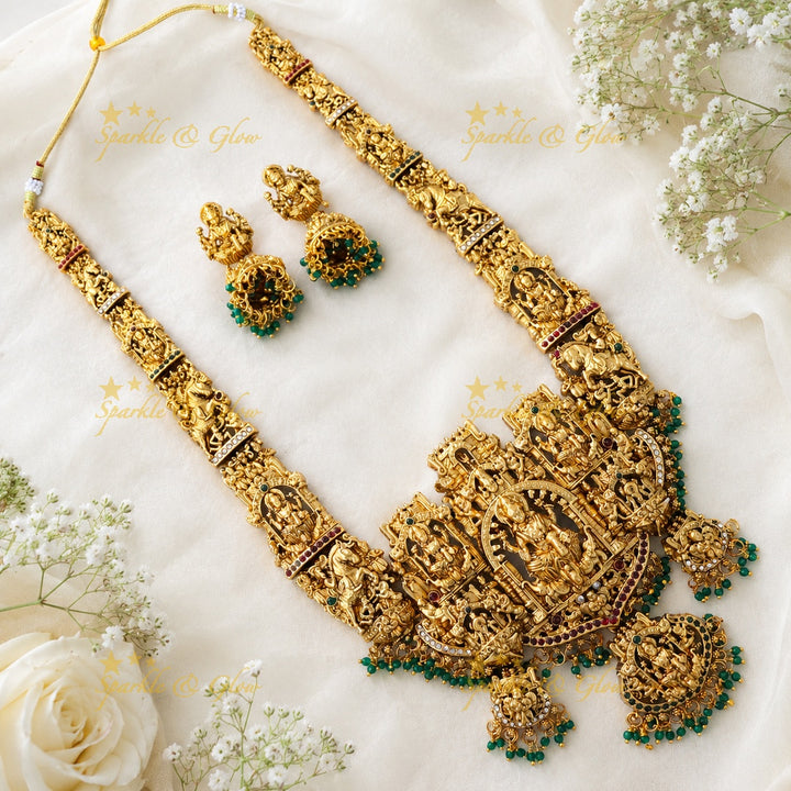 Enchanting Gold Temple Necklace for Celebrations