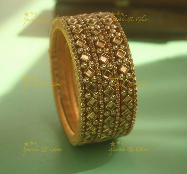 Stunning Silk Thread Bangles with Diamond Bubbles