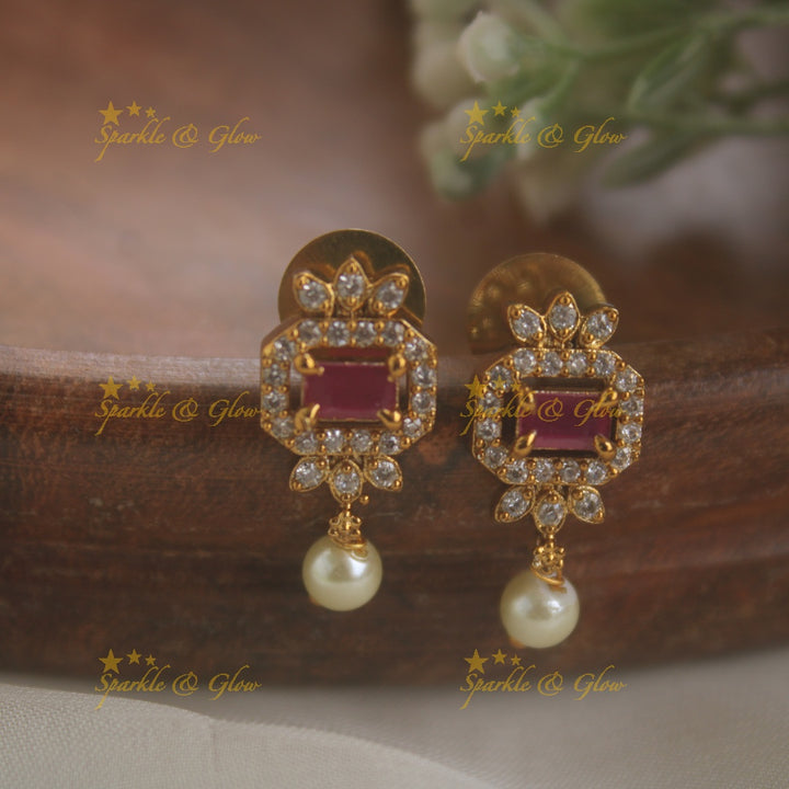 Multilayered Moggapu Pearl Haram- Pink