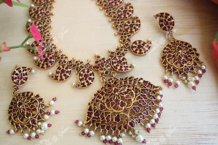 Real Kemp stones mango necklace - Kemp - Sparkle and Glow