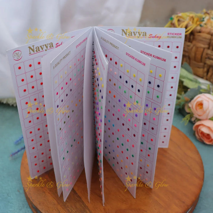 Navya Assorted Sizes Round Bindi Spiral Book