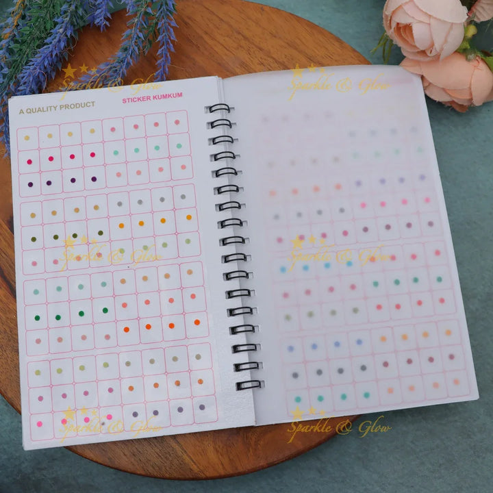 Navya Assorted Sizes Round Bindi Spiral Book