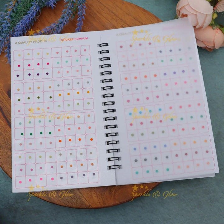 Navya Assorted Sizes Round Bindi Spiral Book