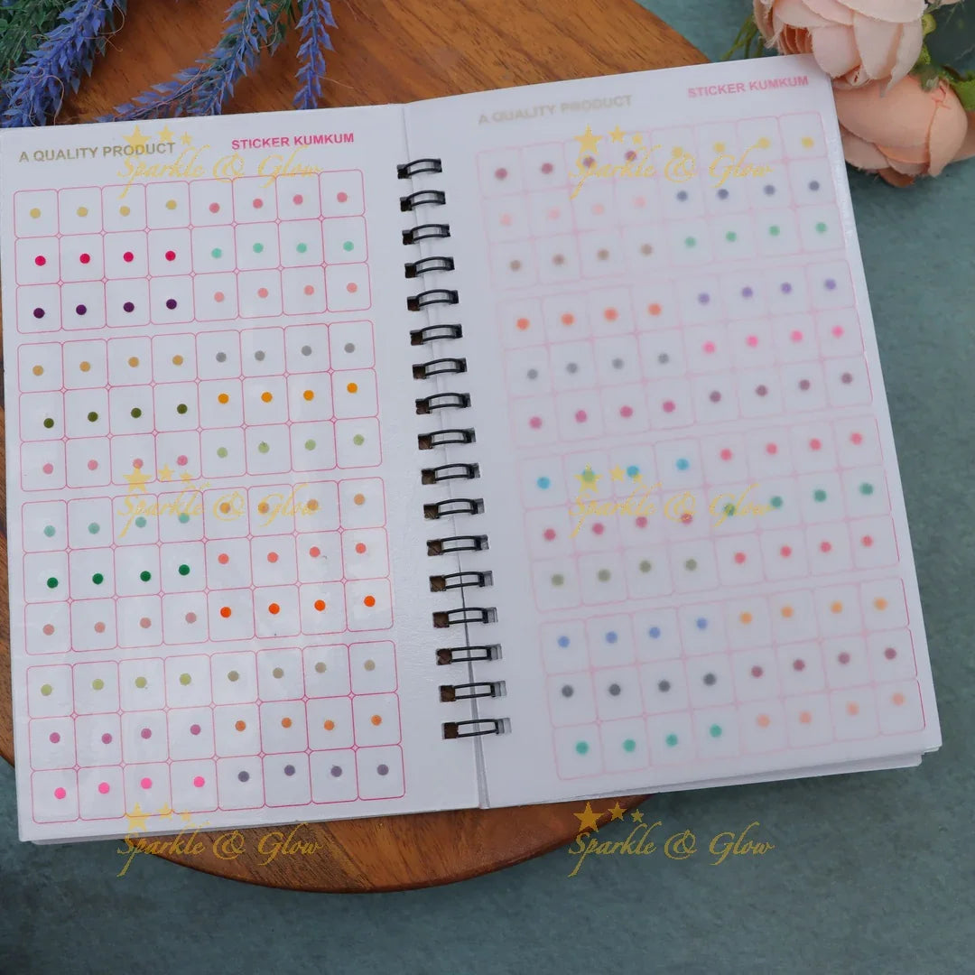 Navya Assorted Sizes Round Bindi Spiral Book