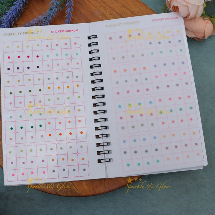 Navya Assorted Sizes Round Bindi Spiral Book