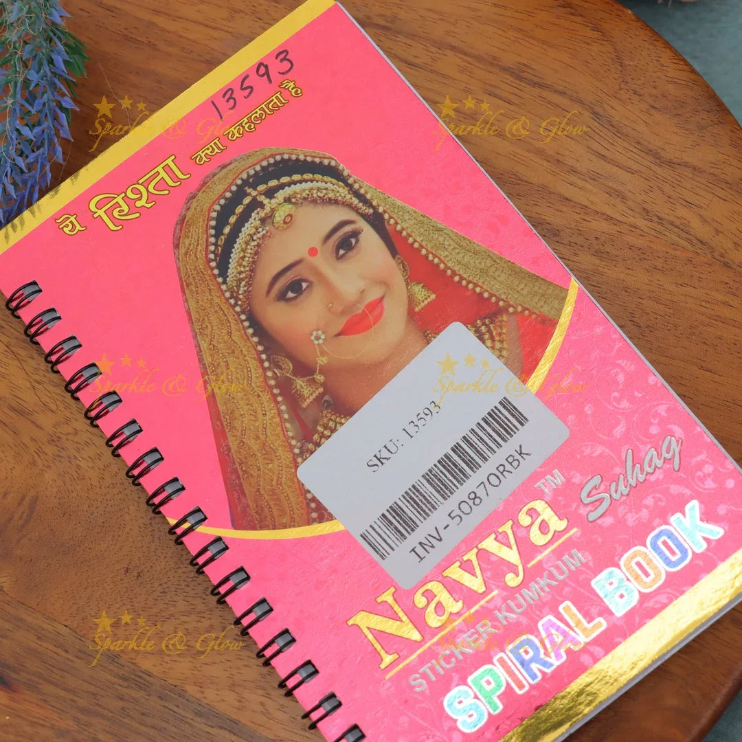 Navya Assorted Sizes Round Bindi Spiral Book
