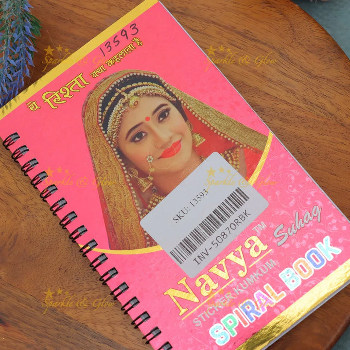 Navya Assorted Sizes Round Bindi Spiral Book