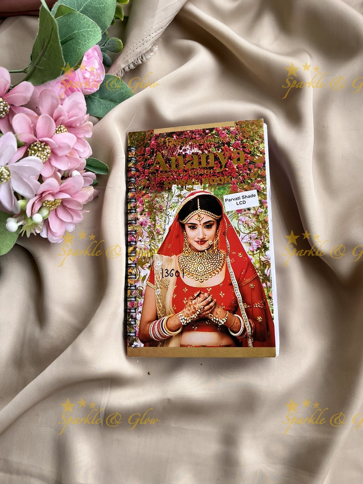 Ananya single stone round bindi with different size in spiral book in assorted colours