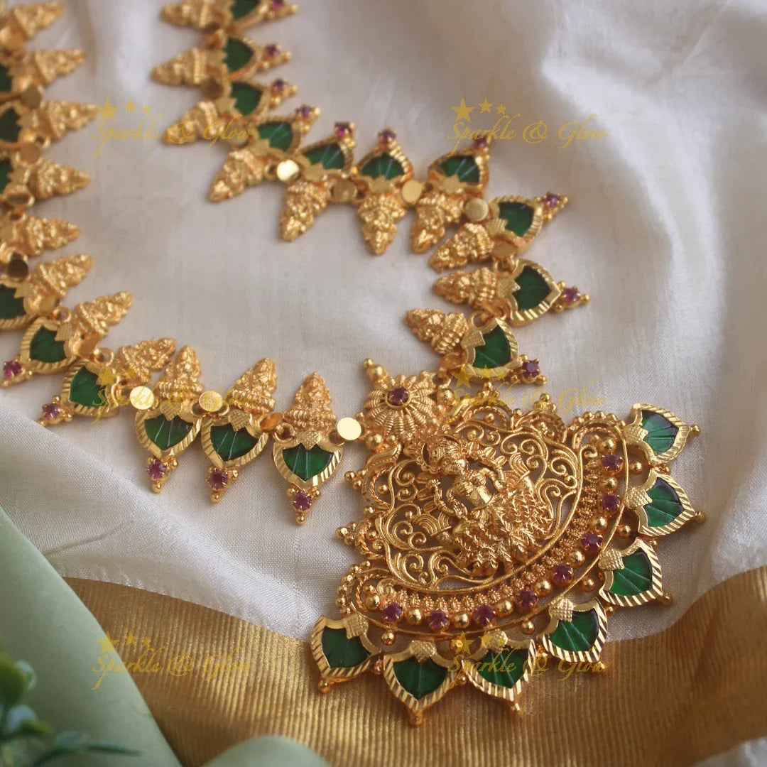 Stone Traditional Mango Necklace JADAU KUNDAN MANGO MOTIF MID