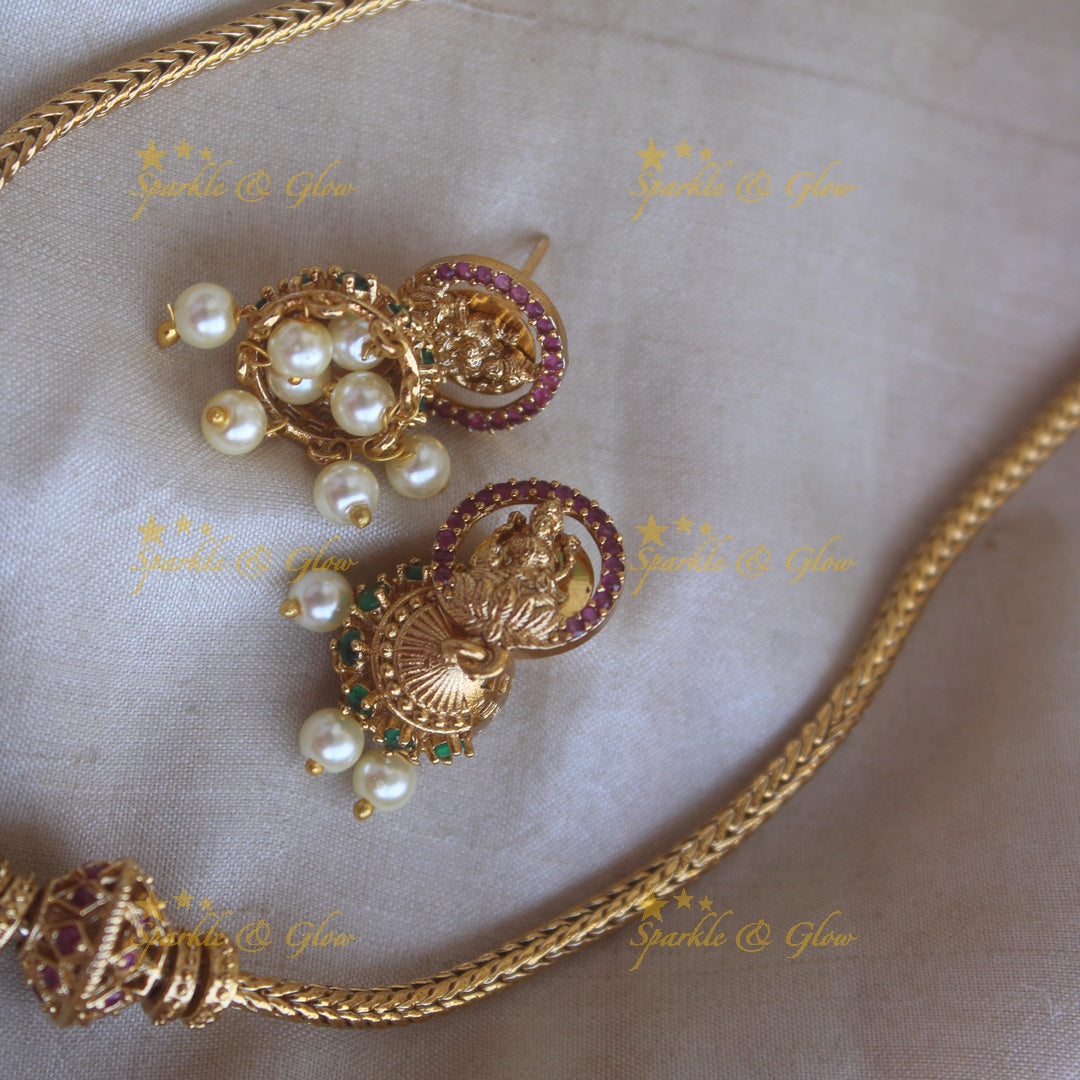 Beautiful Kemp Lakshmi Pendant necklace