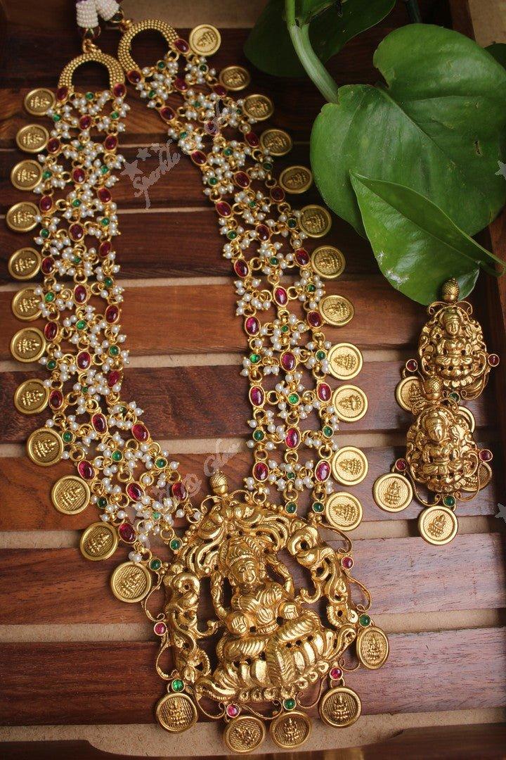 Gold look alike three layer coin nagas haram - Navarathna - Sparkle and Glow