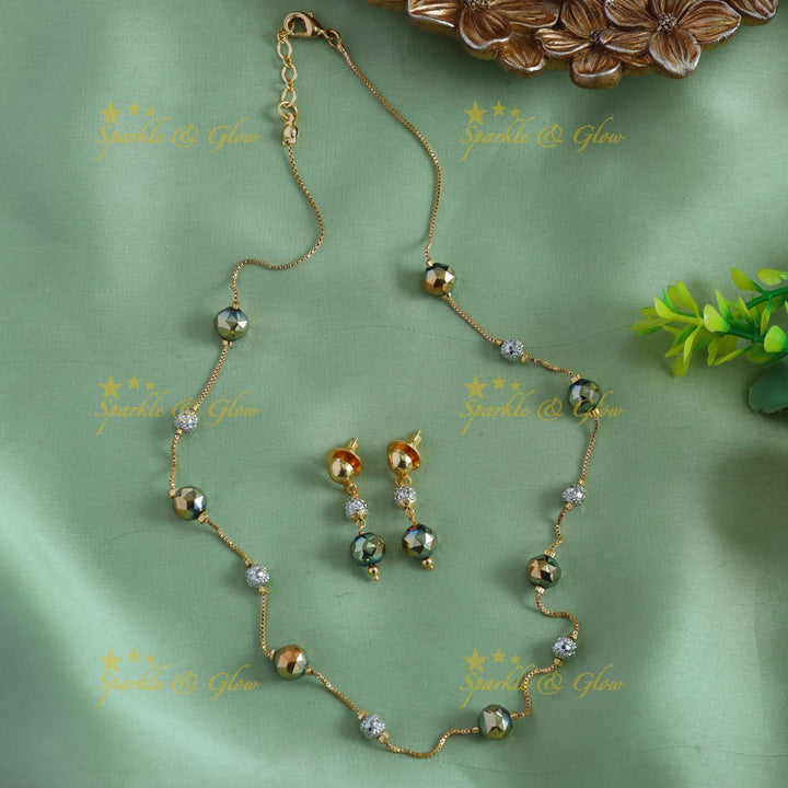 Elegant Silver and Gold beads Chain