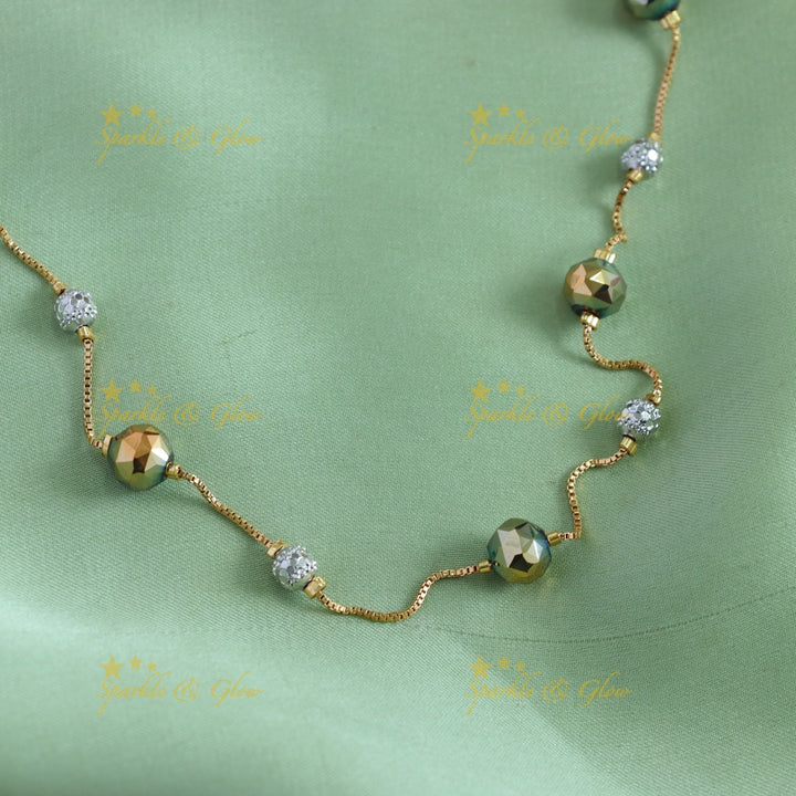 Elegant Silver and Gold beads Chain