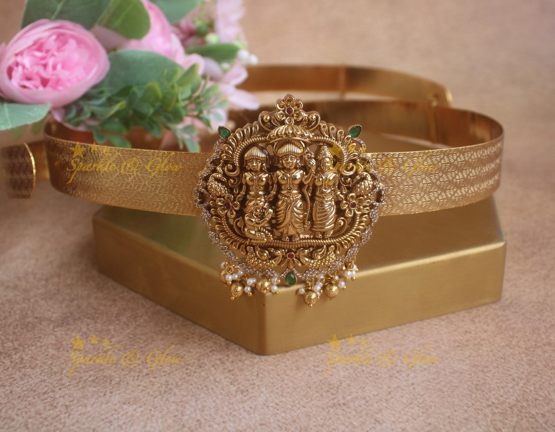 Beautiful Ramaprivar pendant carved plain Hipbelt