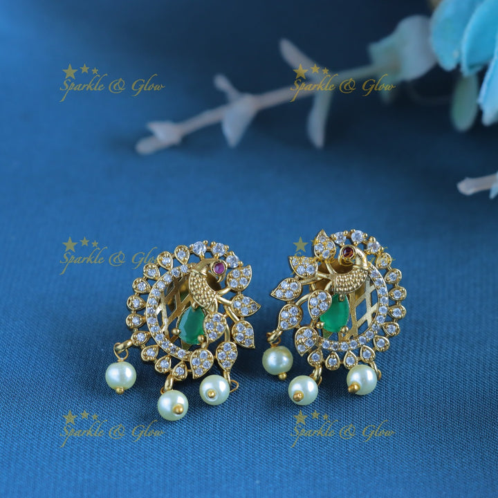 Grand Peacock Layered Rani Haram