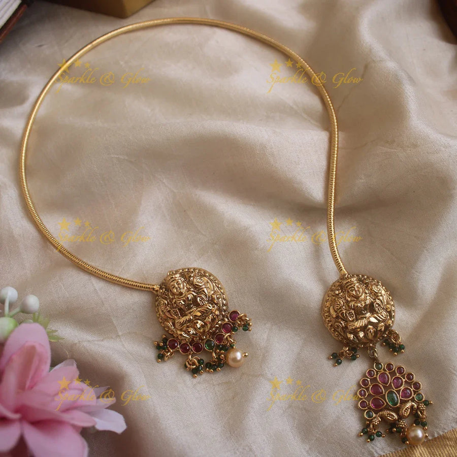 Gracious Nagas Kemp Floral Hasli Necklace - Sparkle and Glow