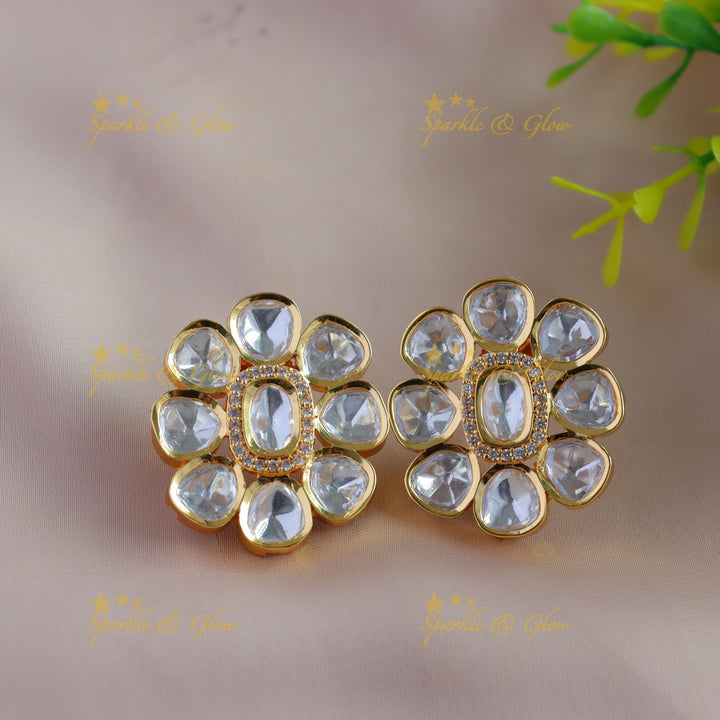 Gracious Three Layered Victorian AD Kundan Short necklace