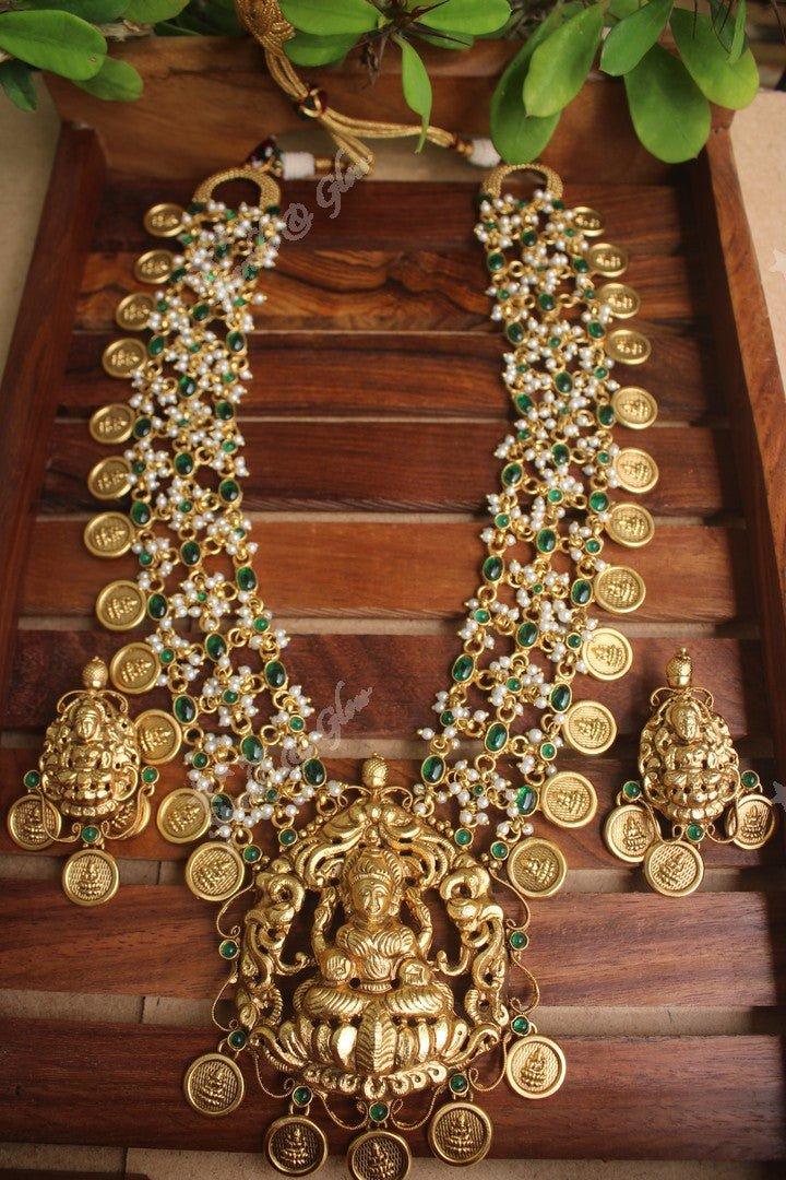 Gold look alike three layer coin nagas haram - Navarathna - Sparkle and Glow