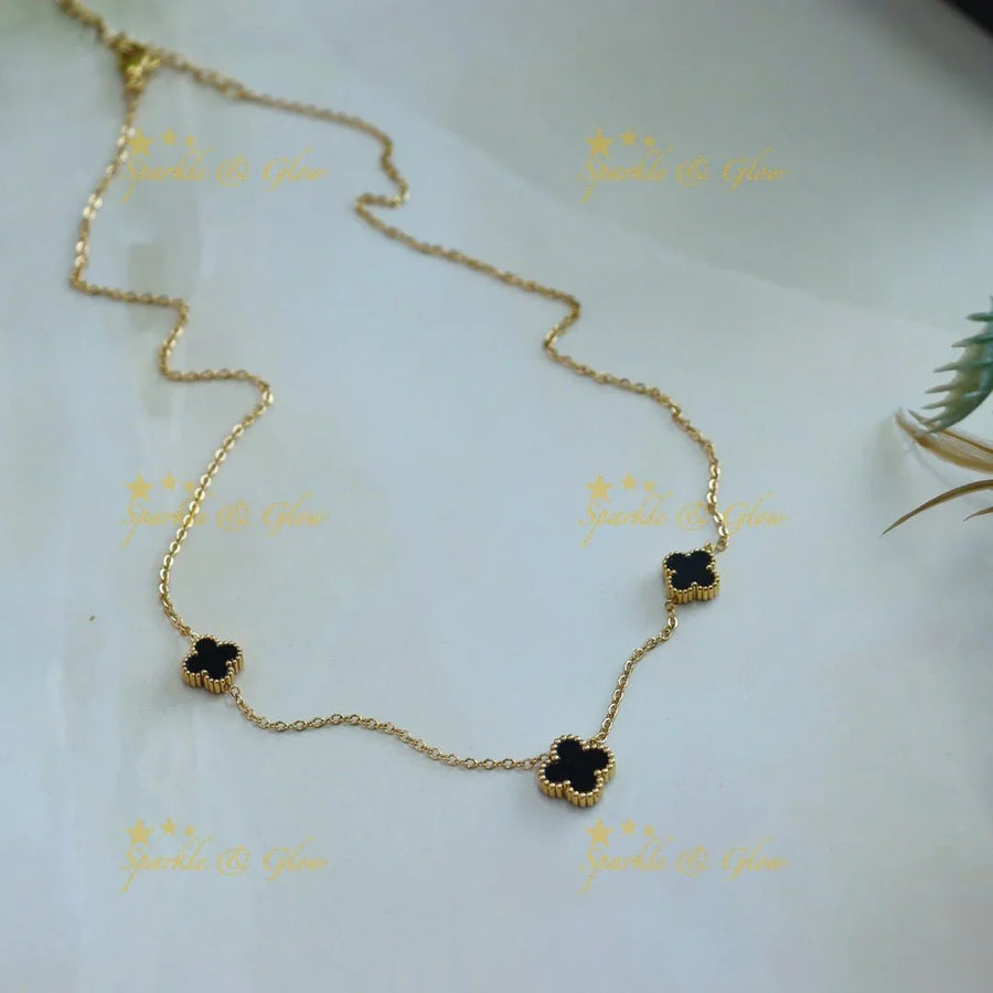 Elegant Multi Star design short necklace - Sparkle and Glow