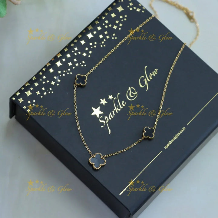 Elegant Multi Star design short necklace - Sparkle and Glow