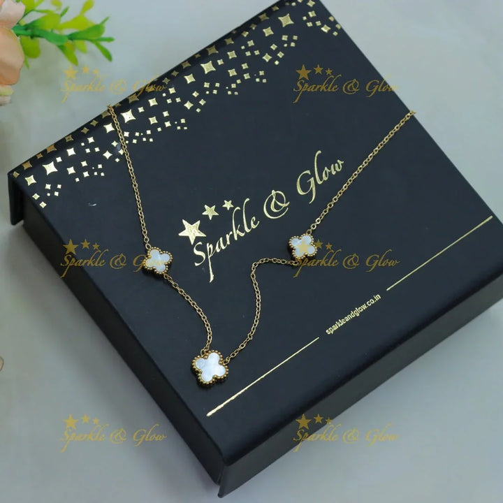 Elegant Multi Star design short necklace - Sparkle and Glow