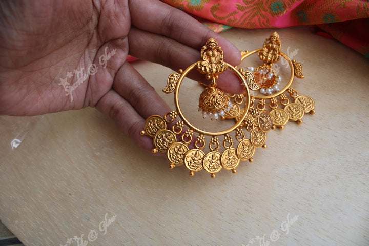 Matte polished Lakshmi Balis