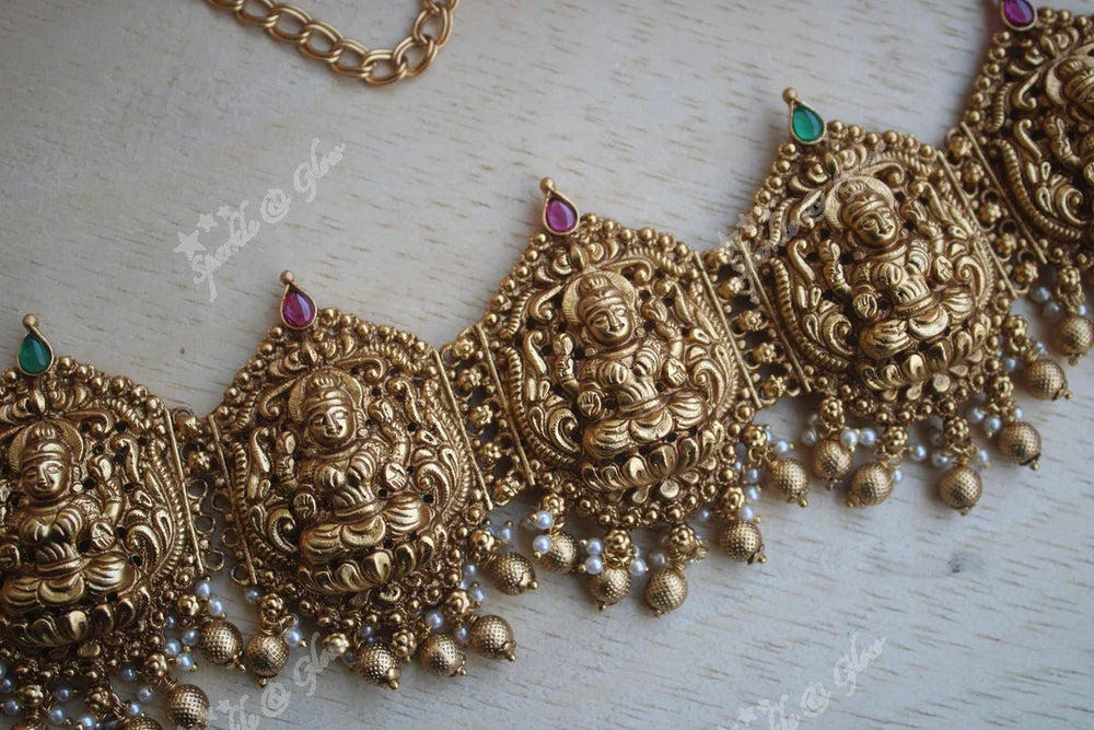 Exquisite Lakshmi gold alike hip chain - Sparkle and Glow