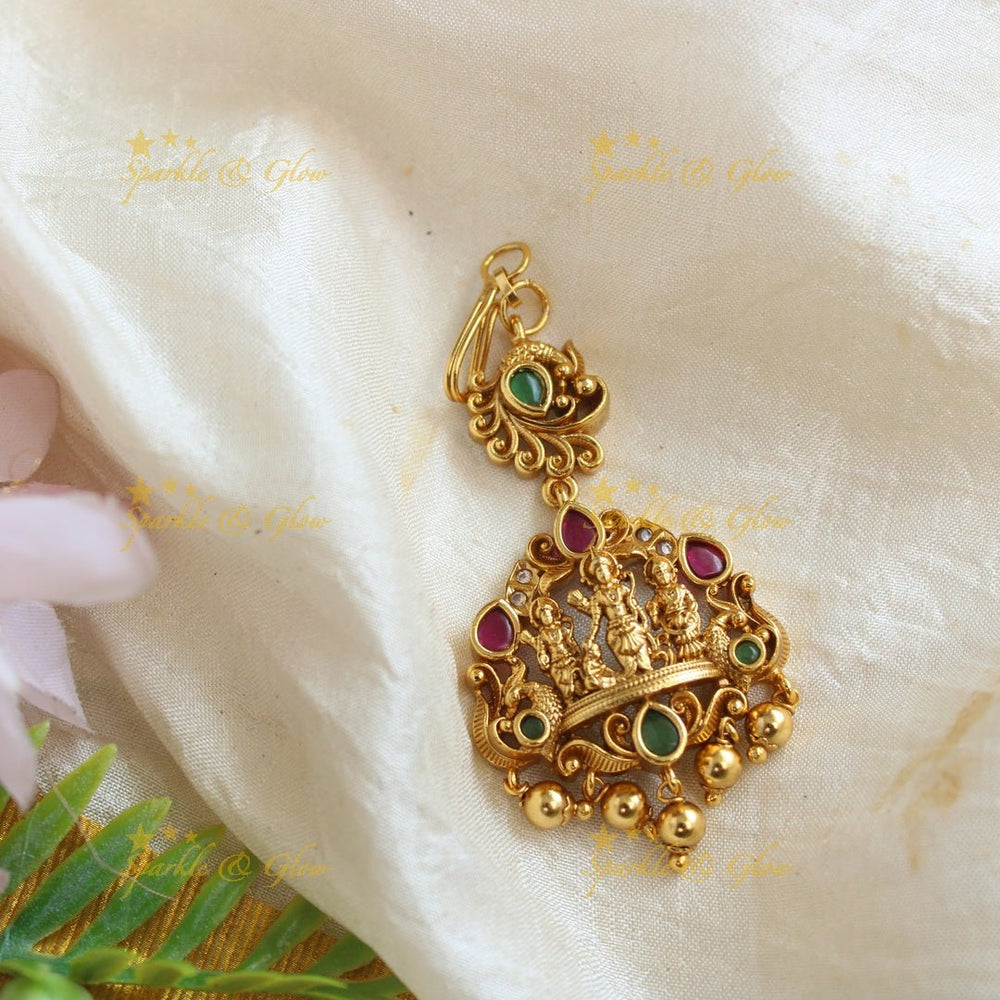 Statement Kemp Ramaparivar Maangtikka - Sparkle and Glow - 