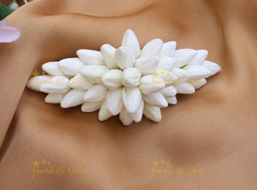 Stunning Real Jasmine look aike wide Hairclip - Sparkle and Glow