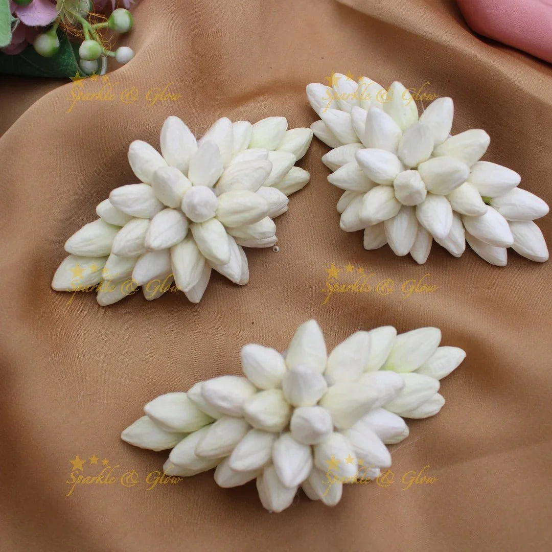 Stunning Real Jasmine look aike wide Hairclip - Sparkle and Glow