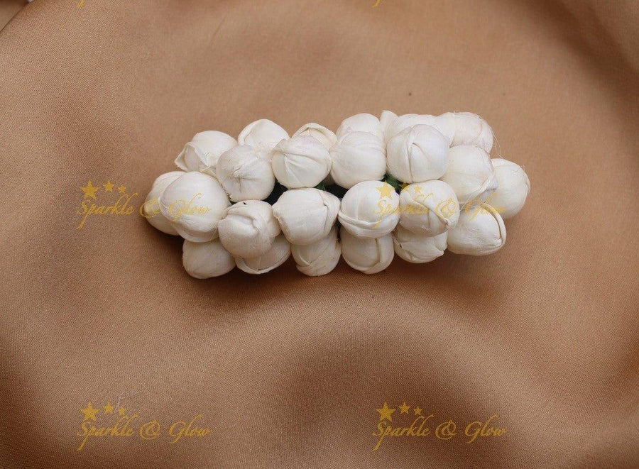 Gracious Round Floral design wide Hairclip - Sparkle and Glow