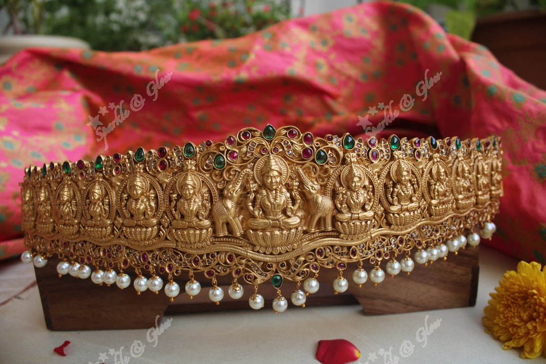 Premium quality matte gold alike polished nagas hip belt