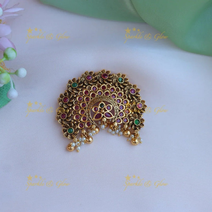 Pretty multi colour floral hair pin - Sparkle and Glow