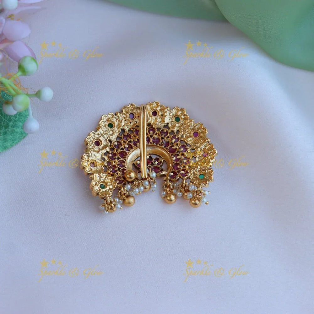 Pretty multi colour floral hair pin - Sparkle and Glow