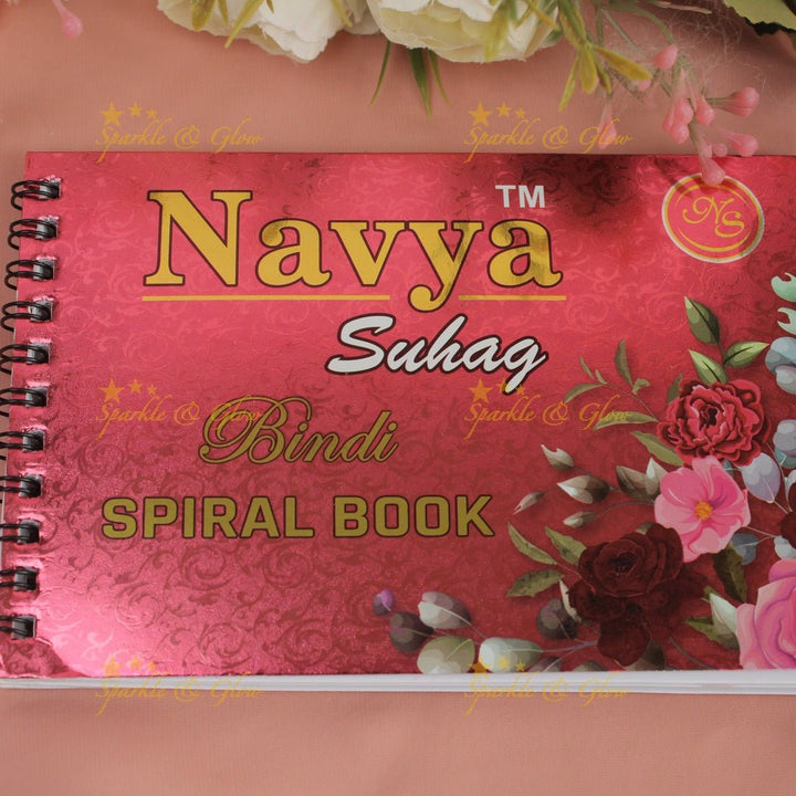 Navya Suhag stone with different shaped bindi small book in assorted colour - Sparkle and Glow - 