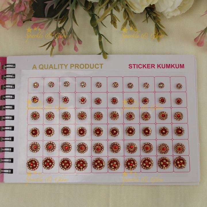Navya Suhag stones different colour bindi small book - Sparkle and Glow - 