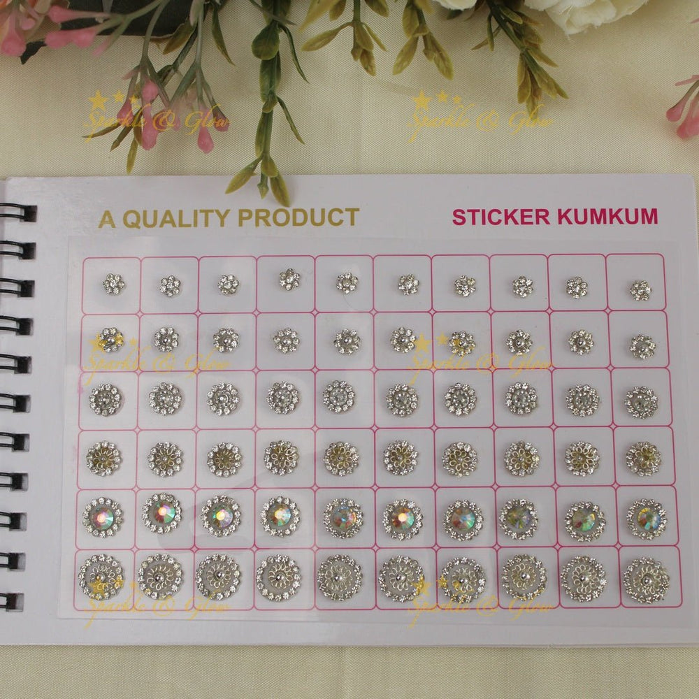 Navya Suhag stones different colour bindi small book - Sparkle and Glow - 