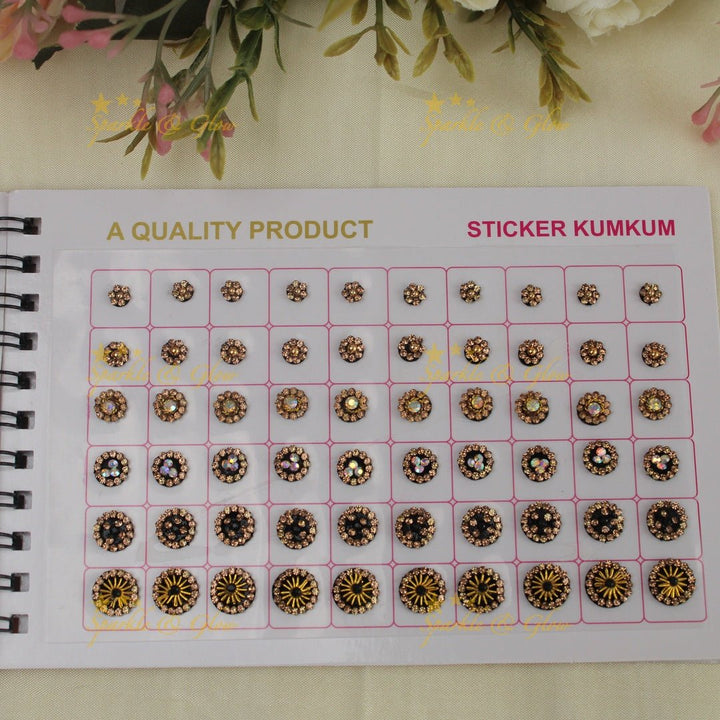 Navya Suhag stones different colour bindi small book - Sparkle and Glow - 