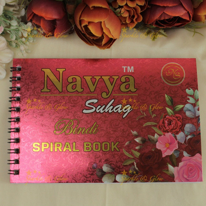 Navya Suhag stunning multi colours stones bindi small book - Sparkle and Glow - 