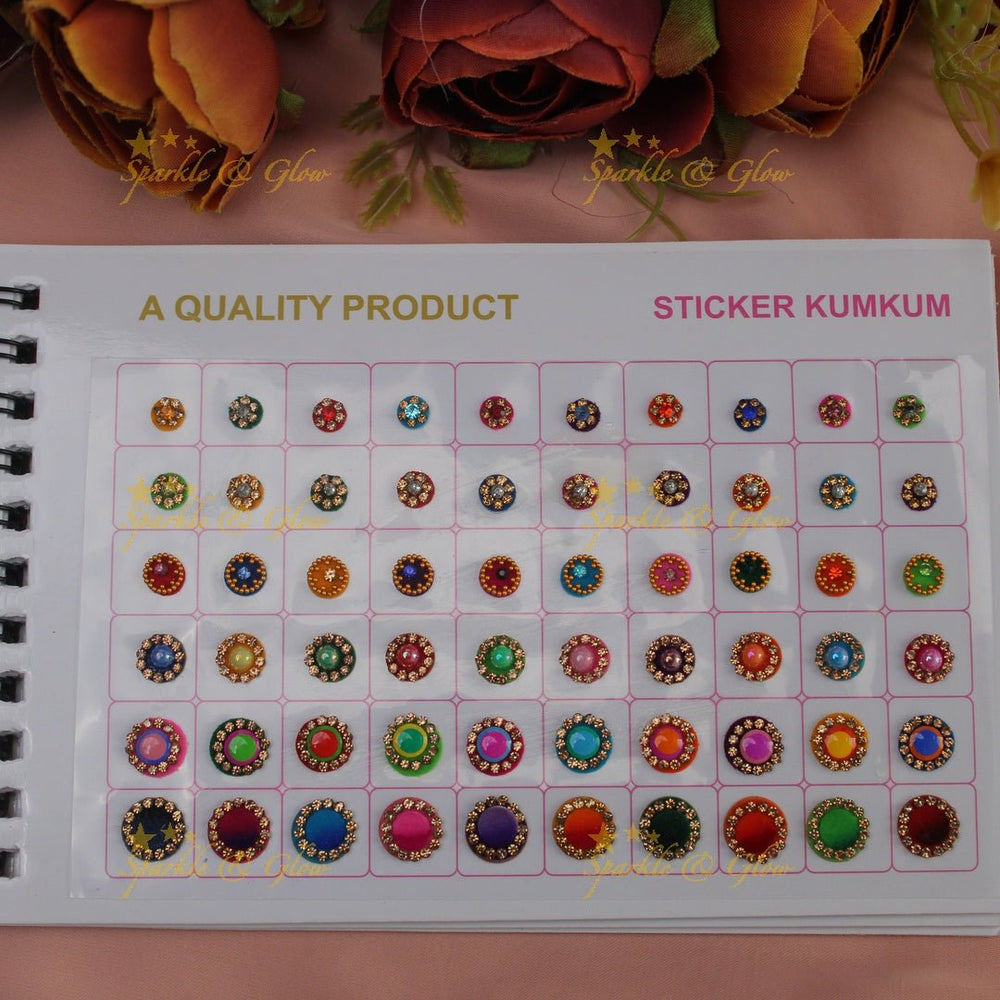 Navya Suhag elegant designs multi colours bindi small book - Sparkle and Glow - 