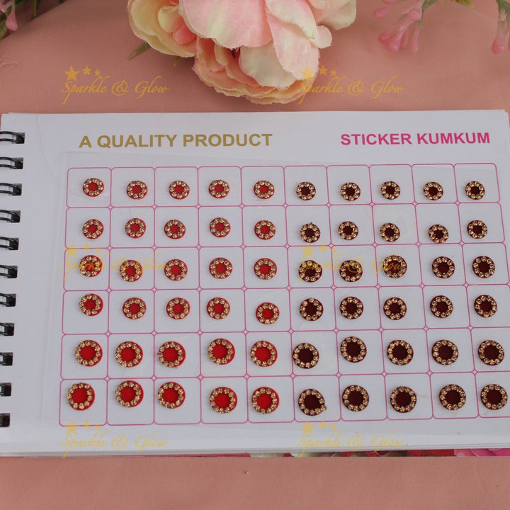 Navya suhag simple and elegant multi colours small bindi book - Sparkle and Glow - 
