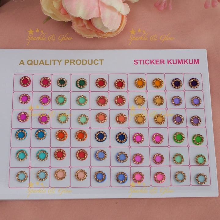 Navya suhag simple and elegant multi colours small bindi book - Sparkle and Glow - 