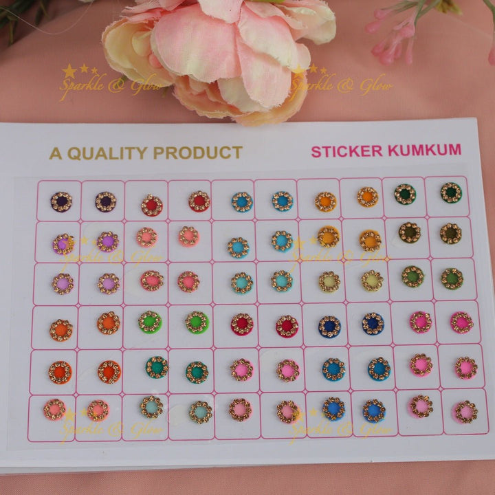 Navya suhag simple and elegant multi colours small bindi book - Sparkle and Glow - 