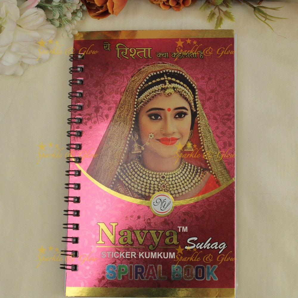 Navya Suhag round shaped grand designs big bindi book - Sparkle and Glow - 