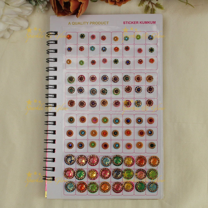 Navya Suhag round shaped grand designs big bindi book - Sparkle and Glow - 